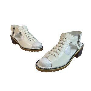 Shoes Vip Women's White Wedge Sandals Sz 40 (9.5 US)